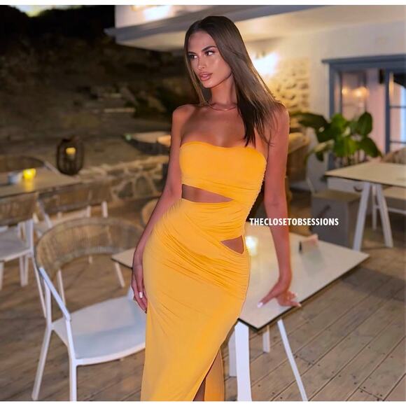 ZARA BLOGGER FAVE!!! Strapless Fitted Long Dress NWT LAST ONE!!! - Picture 10 of 16